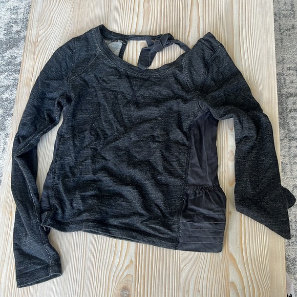 Lululemon open back tie up sweater - Picture 2 of 2